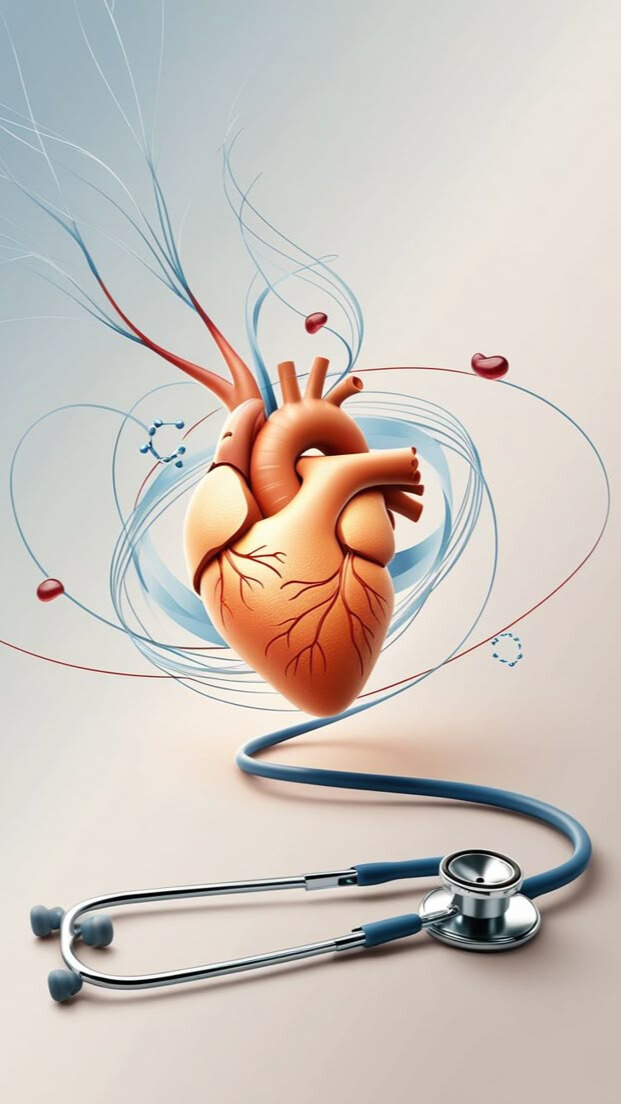 Na slici je animacija koja poručuje da treba da osluškujemo svoje srce, a samim tim i svoje telo u borbi za očuvanje zdravlja.