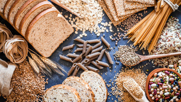 Na slici su prikani ugljeni hidrati koji su bogati vlaknima.