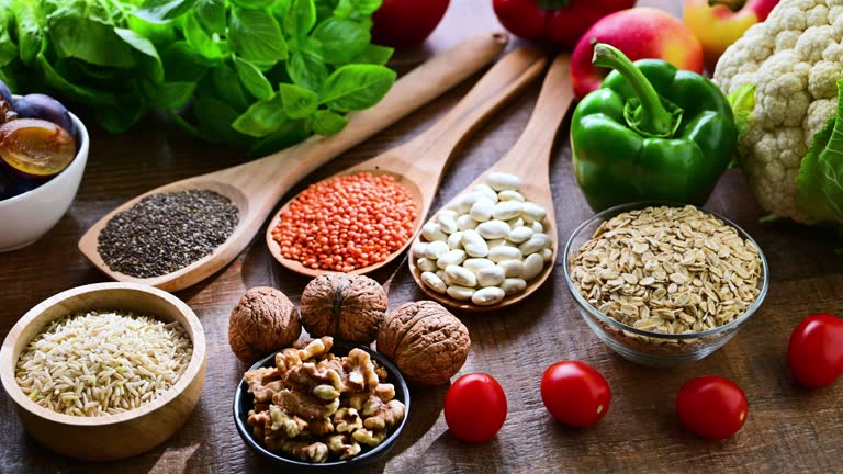 Na slici je prikazana hrana bogata vlaknima.